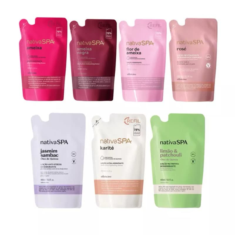 Refil Hidratante Nativa SPA O Boticário  – Hidratação Corporal