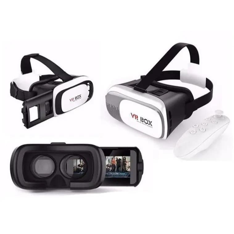 Óculos 3D Realidade Virtual VR Box com Controle