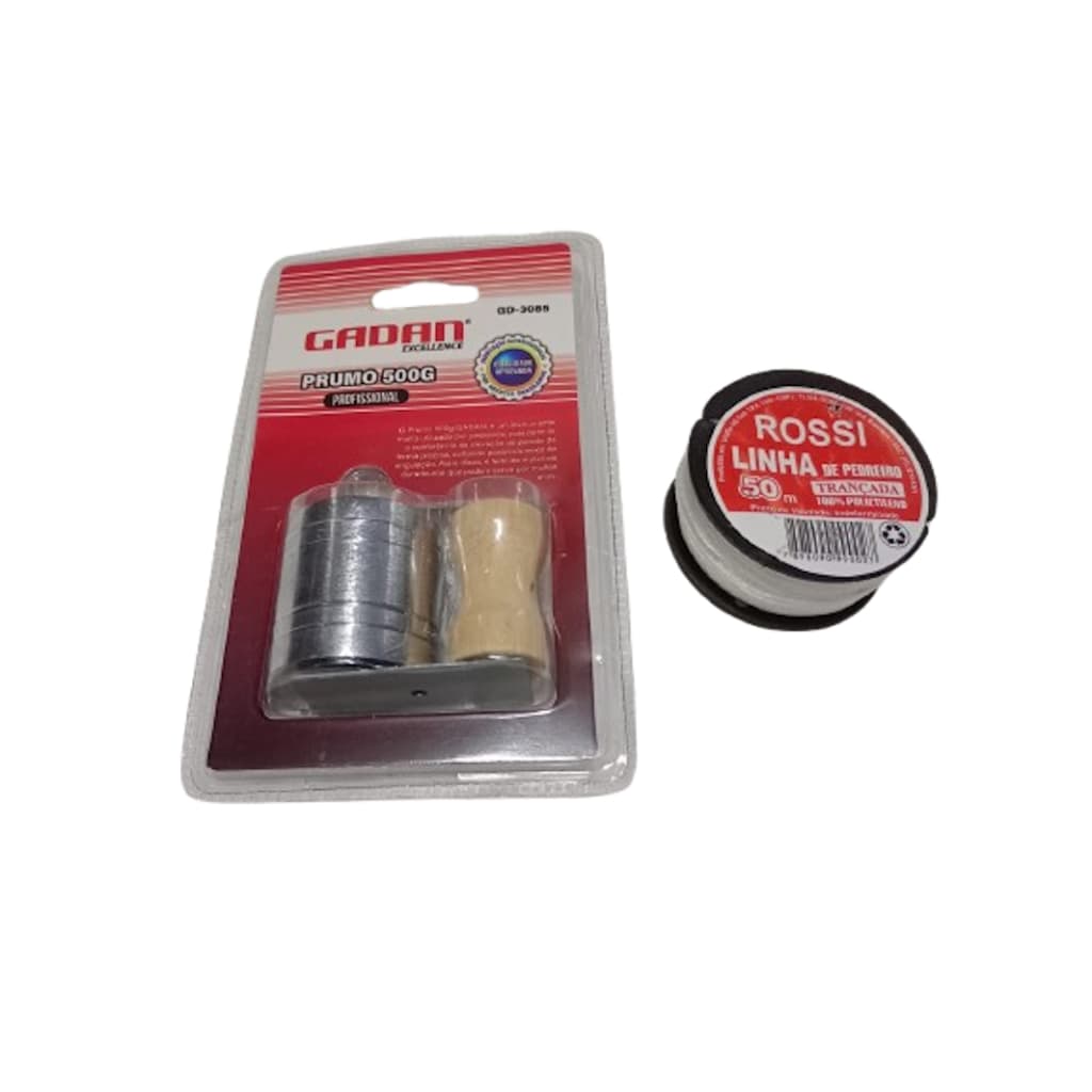 Kit Ferramentas Linha De Pedreiro E Prumo De Parede