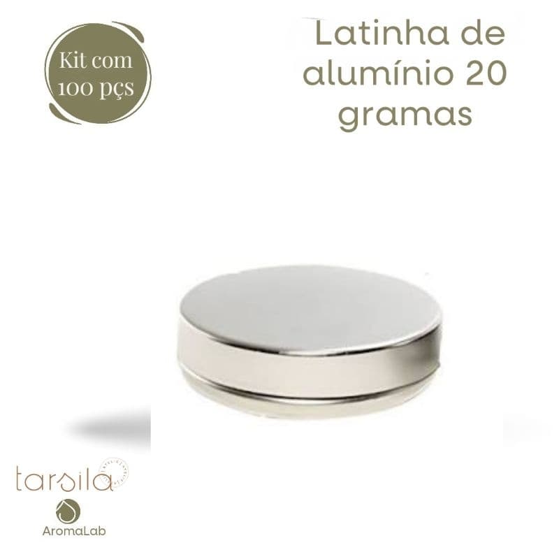 kit 100 Latinha 5x1 Prateada 20g para Velas, Lembrancinhas Casamento, Maternidade, Batizado, Brindes e Artesanato