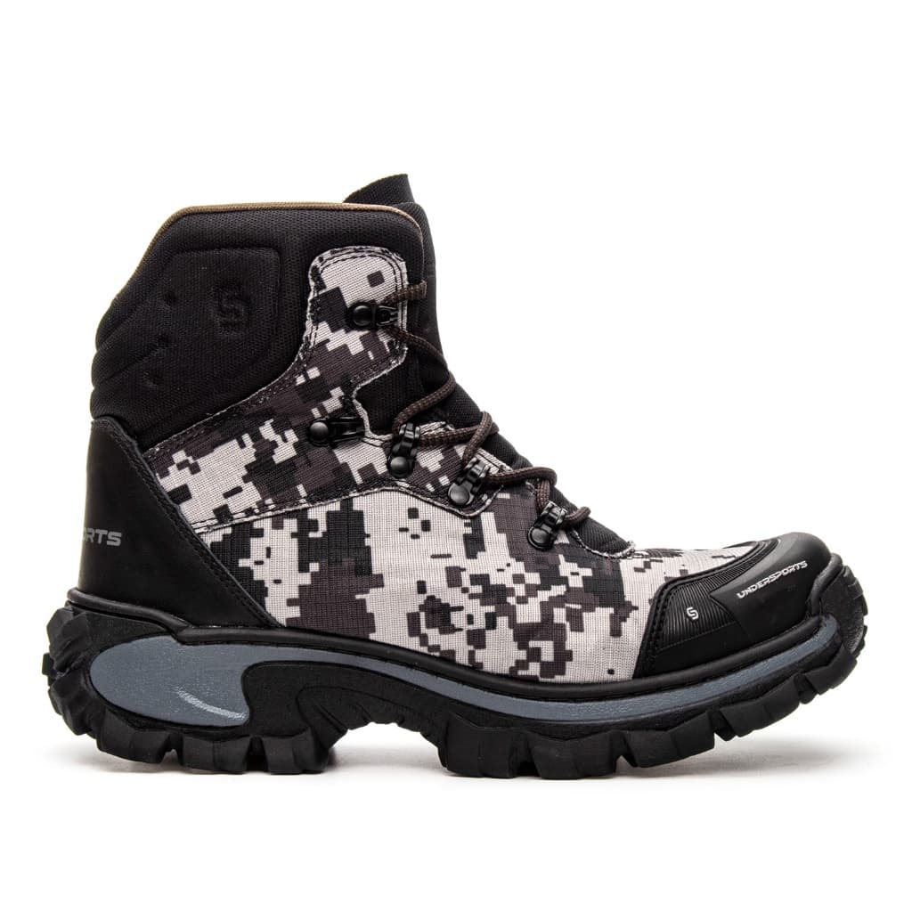 Bota Coturno Undersports, couro, trabalho, C.A, trilha, lazer, moto, dia a dia, palmilha PU, unissex