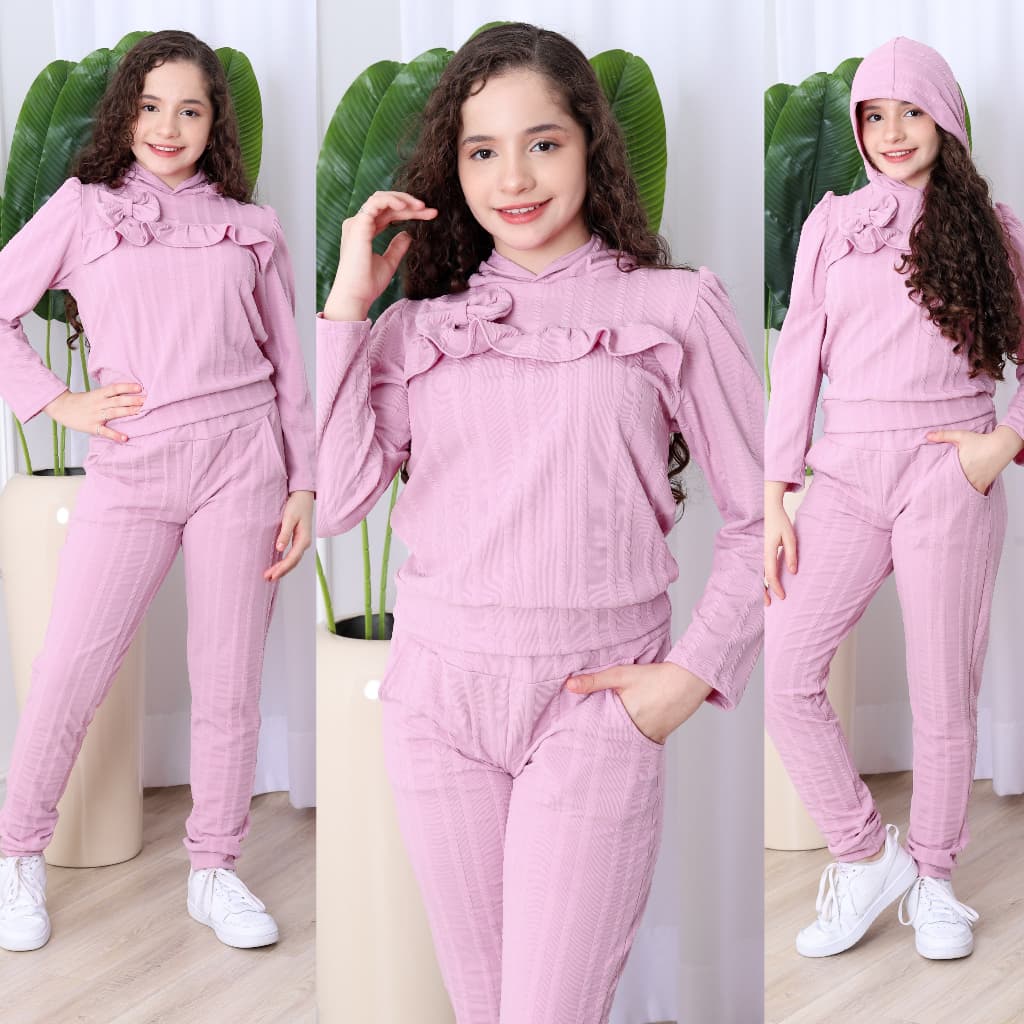 Conjunto Infantil Fashion com Detalhe em Babado