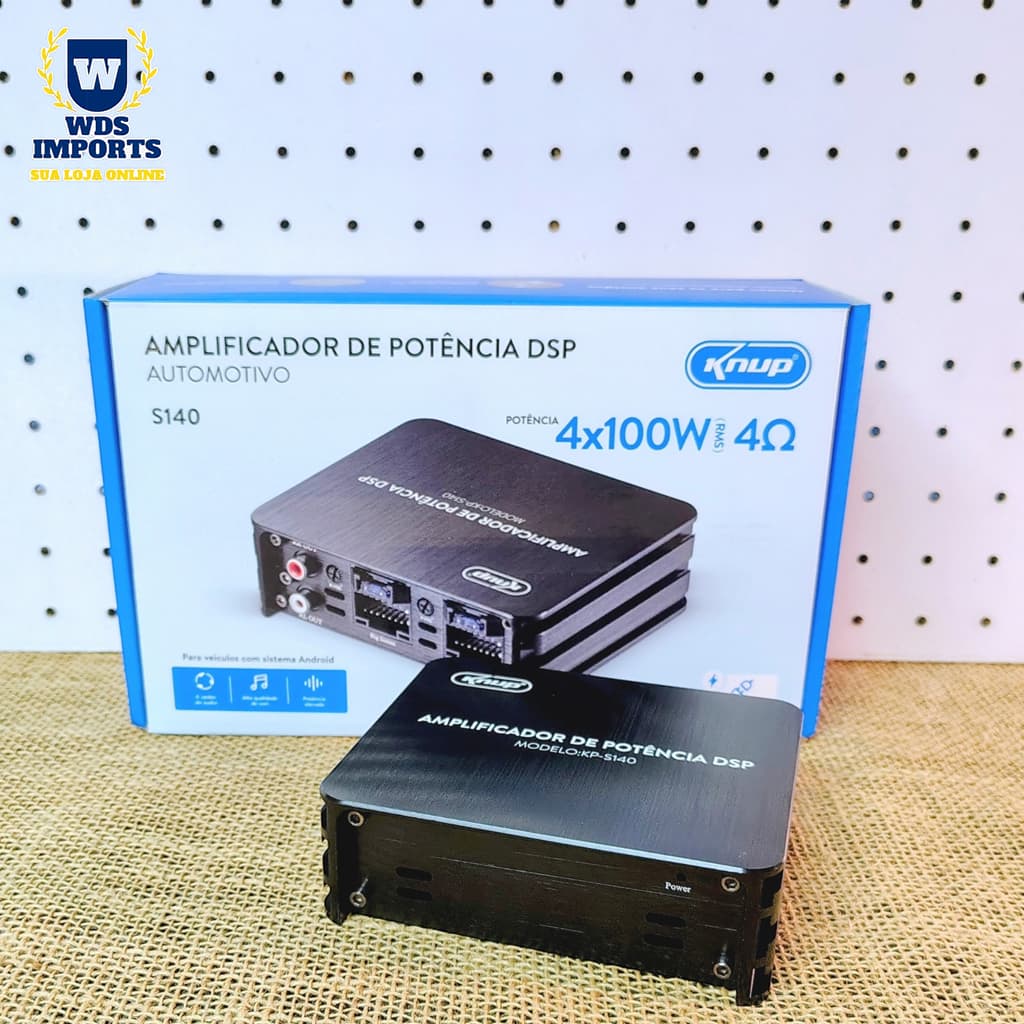 Amplificador Modulo Potência Dsp 400w Rms Automotivo 4 Canais S140