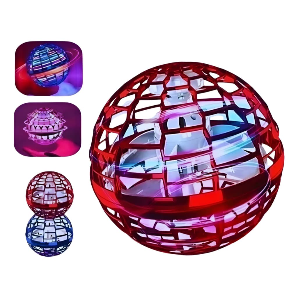 Bola Mágica Super Flutuante UFO Bumerangue Voador com Luz LED Brinquedo Infantil Recarregável