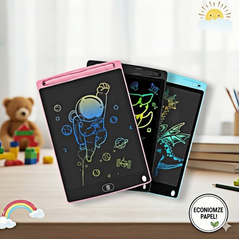 KIT5/10/15/20 Lousa Mágica LCD 10 Polegadas Tablet Infantil para Escrever e Desenhar