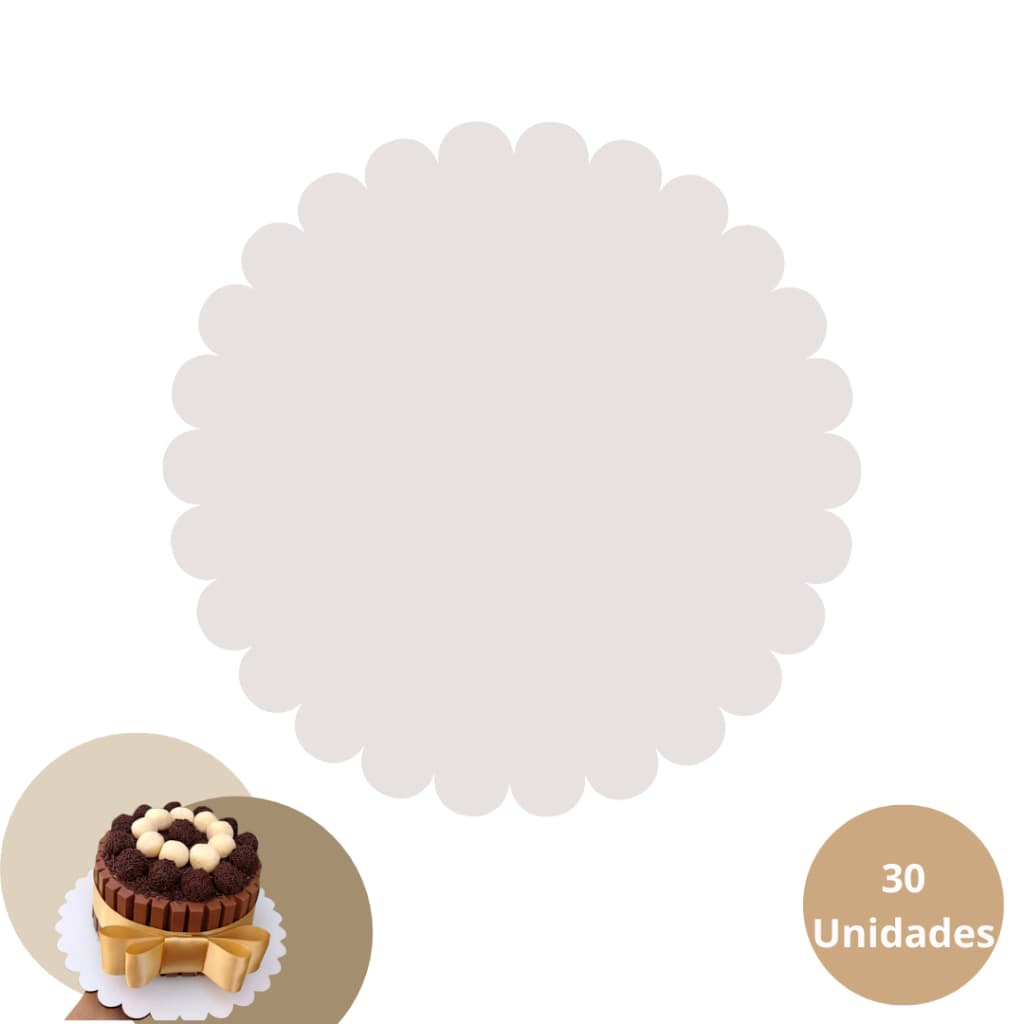 Kit 30 Cake Board 25cm PREMIUM MDF 3mm Nuvem de Bolo Tabuleiro Confeitaria + Chaveiros Confeitaria