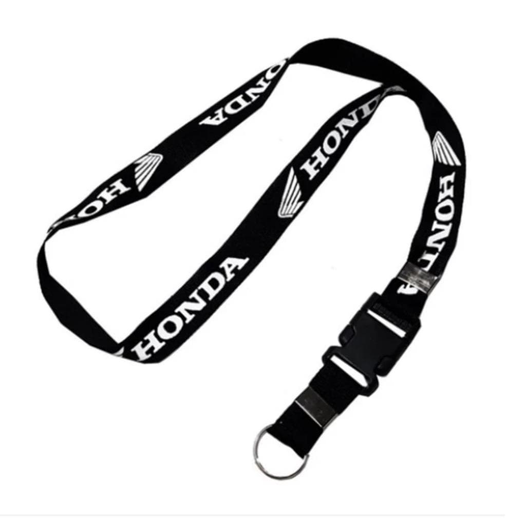 2 Chaveiro Honda Moto Cordão Tirante Pescoço Crachá Fecho Engate Rápido Motoboy Envio Imediato