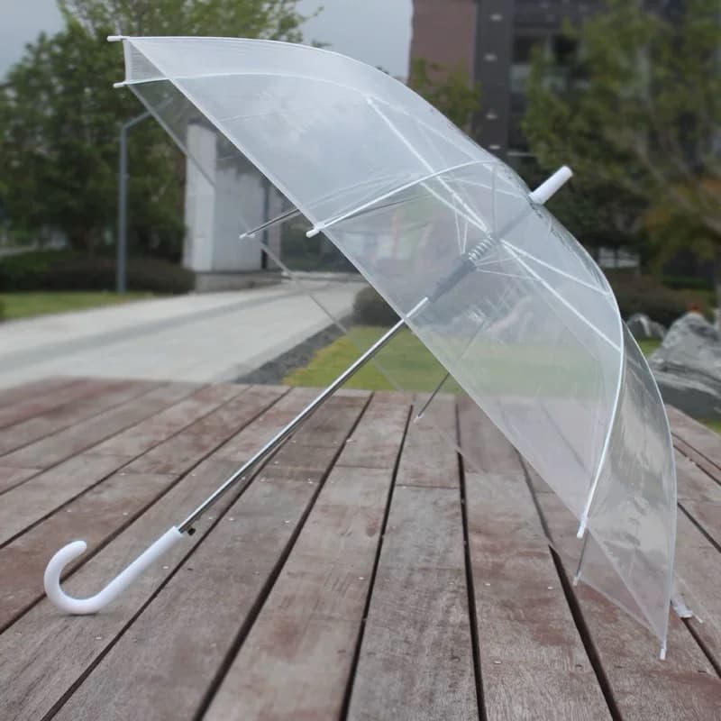 sombrinha transparente para sua proteção contra a chuva