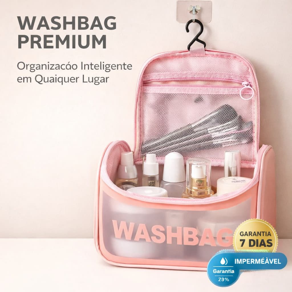 Bolsa feminina Organizadora Necessaire viagem maquiagem cosméticos alça Ajustável Multifunções Sortida