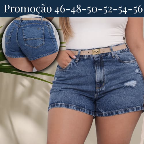 Short Plus Size com Cinto Empina Bumbum Cintura Slta Modeladora Moda Casual Elegante e Confortável