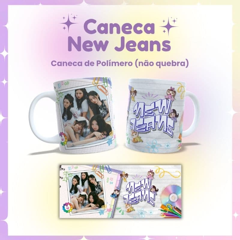 Caneca de polímero - New Jeans