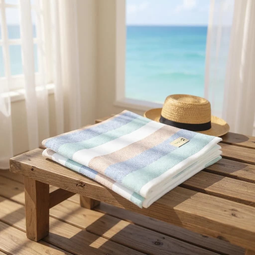 Toalha de Banho Praia Tucca Salina Fibra de Bambu 100% Algodão Toque Sedoso Premium 70x140cm