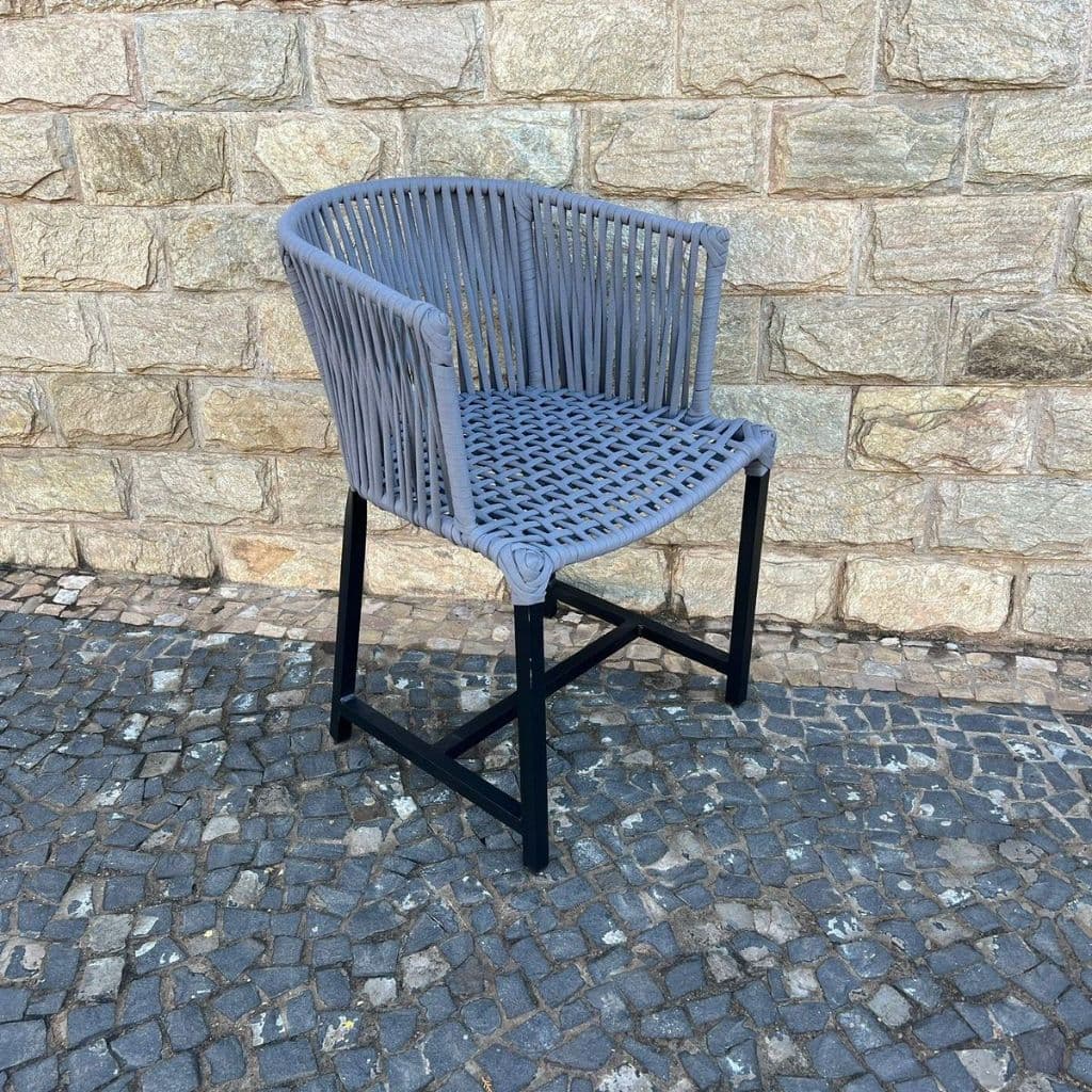 Poltrona Luxo Angra Conforto e Resistencia Alumínio Premium Varanda Cozinha Gourmet Churrasqueira