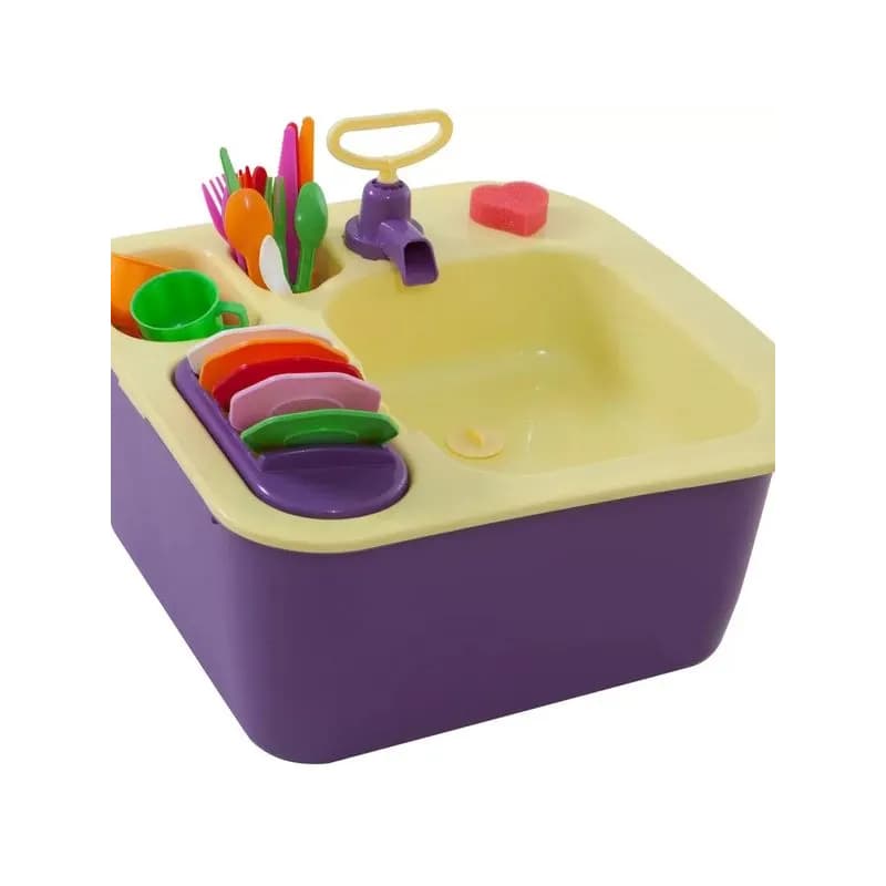Pia Infantil Acqua Brink Homeplay com Água Funcional Reservatório 3L Brinquedo Educativo