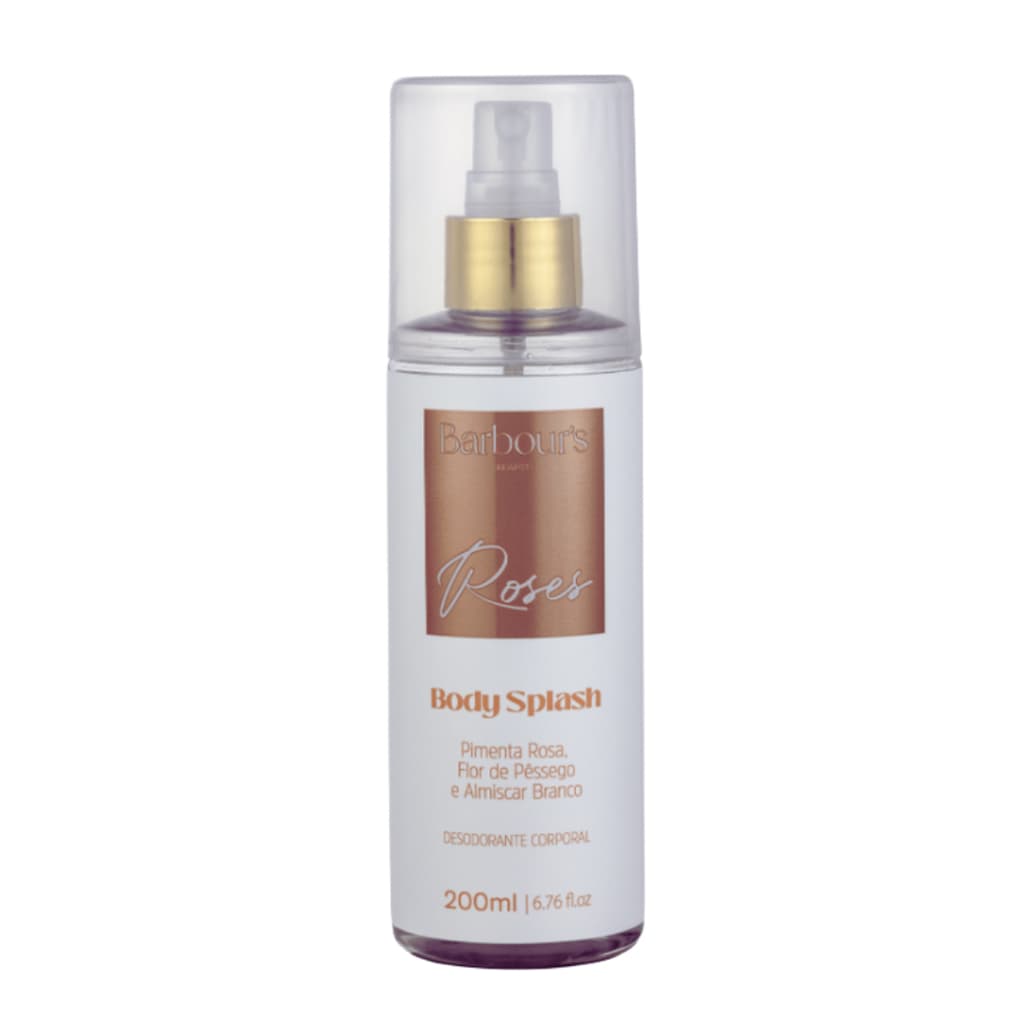 Body Splash Barbours Roses Desodorante Colônia Corporal 200ml Inspirado 212 Vip Rosé C. Herrera