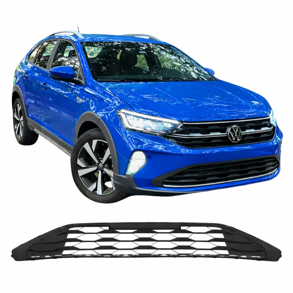 Grade Central Inferior VW Nivus 2020 a 2024 Preta Importada Encaixe Perfeito