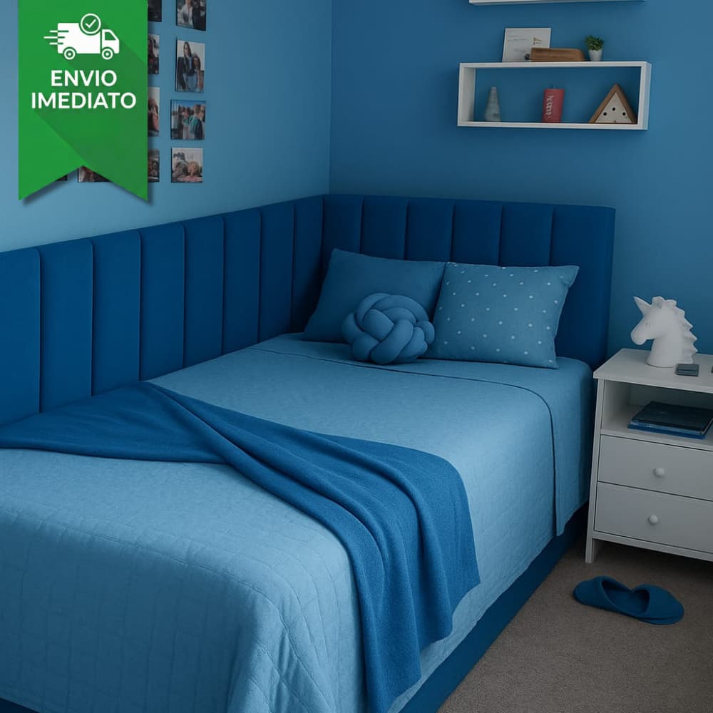 Kit Completo de Cabeceiras Modular Estofada de Cama Box Casal King Queen Solteiro 45x20 - ENVIO FULL