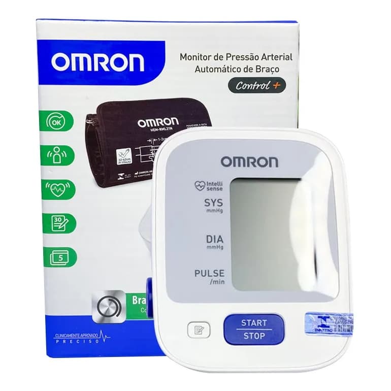Monitor De Pressão Confort De Braço Omron Modelo 7122 Exato Aferidor Pressão Branco