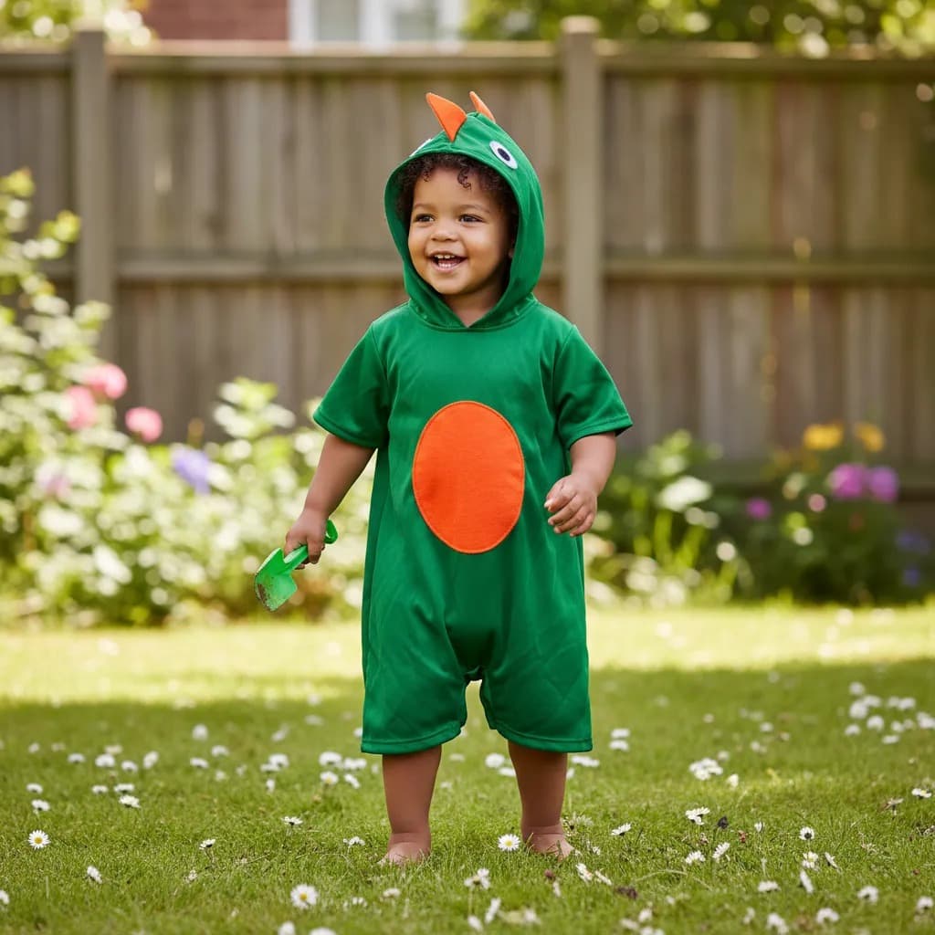 Fantasia Dinossauro Infantil Com Capuz Verde ENVIO JÁ