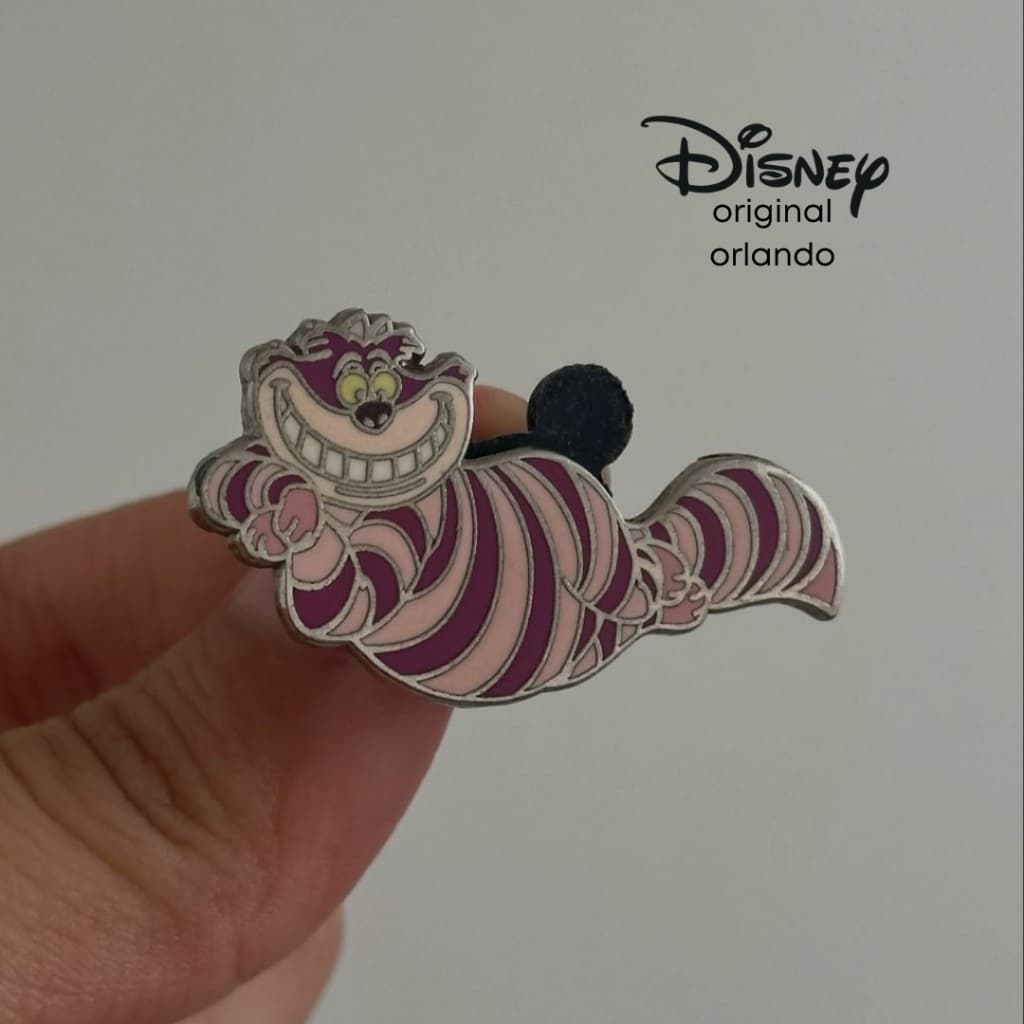 Pin Disney Original Gato de Cheshire Alice no País das Maravilhas Importado Original Bazar Brechó