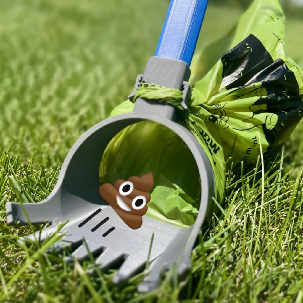Coletor de Fezes Pet com Suporte para Cabo – Pá Higiênica para Jardim e Passeio