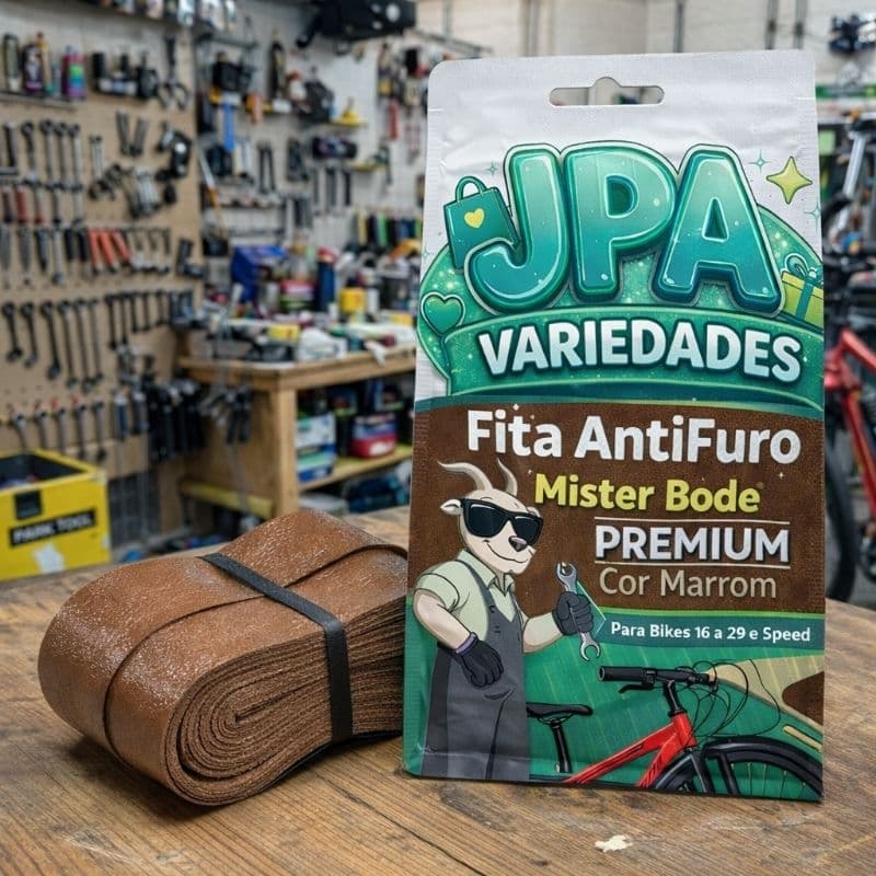 4 UN (2 PR) FITA ANTIFURO P/PNEUS BICICLETAS 16 A 29 E SPEED MISTER BODE PREMIUM MARROM