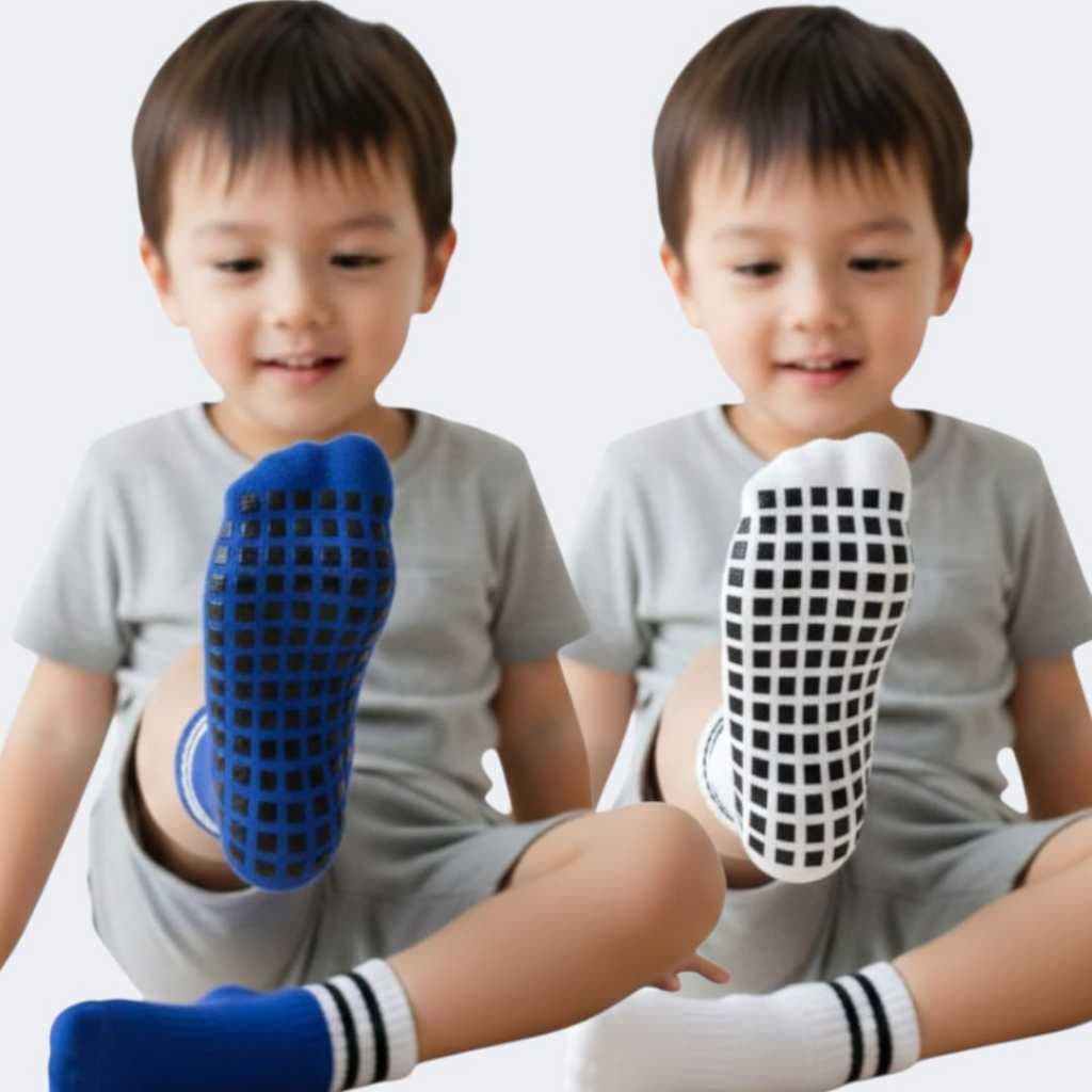 Kit 2 Pares de Meias Esportivas Masculinas Infantis Antiderrapantes De Alta Qualidade Unissex