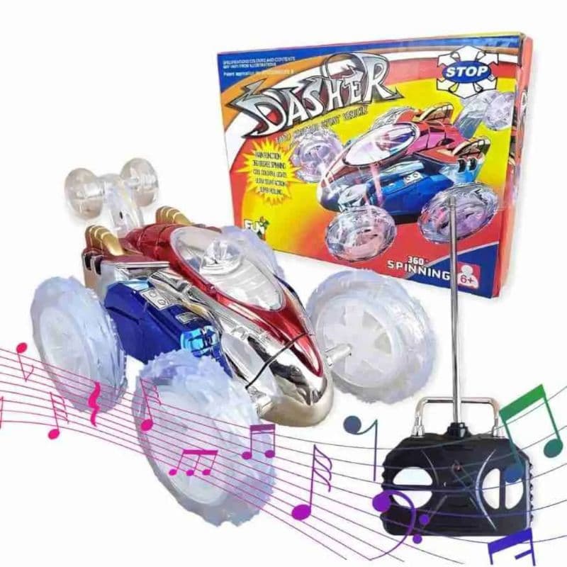 Carrinho Controle Remoto 360° Stunt Car LED Brinquedo Infantil Radical Presentes Criança Velocidade Aniversário Acrobata