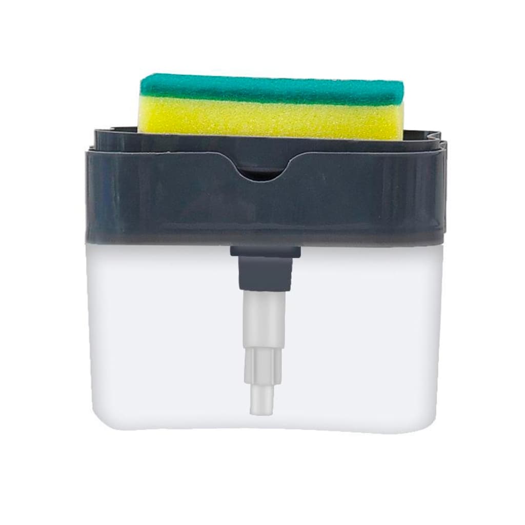 Dispenser Detergente 2 em 1 Suporte Esponja Cozinha Organizada