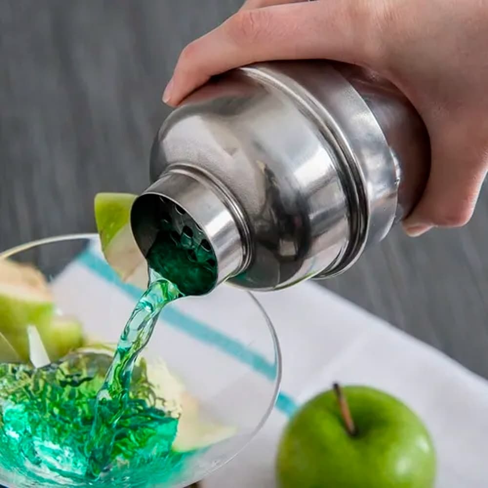 Coqueteleira Cobbler 500ml fazer drinks coquetéis em casa festas e eventos tampa e coador embutido
