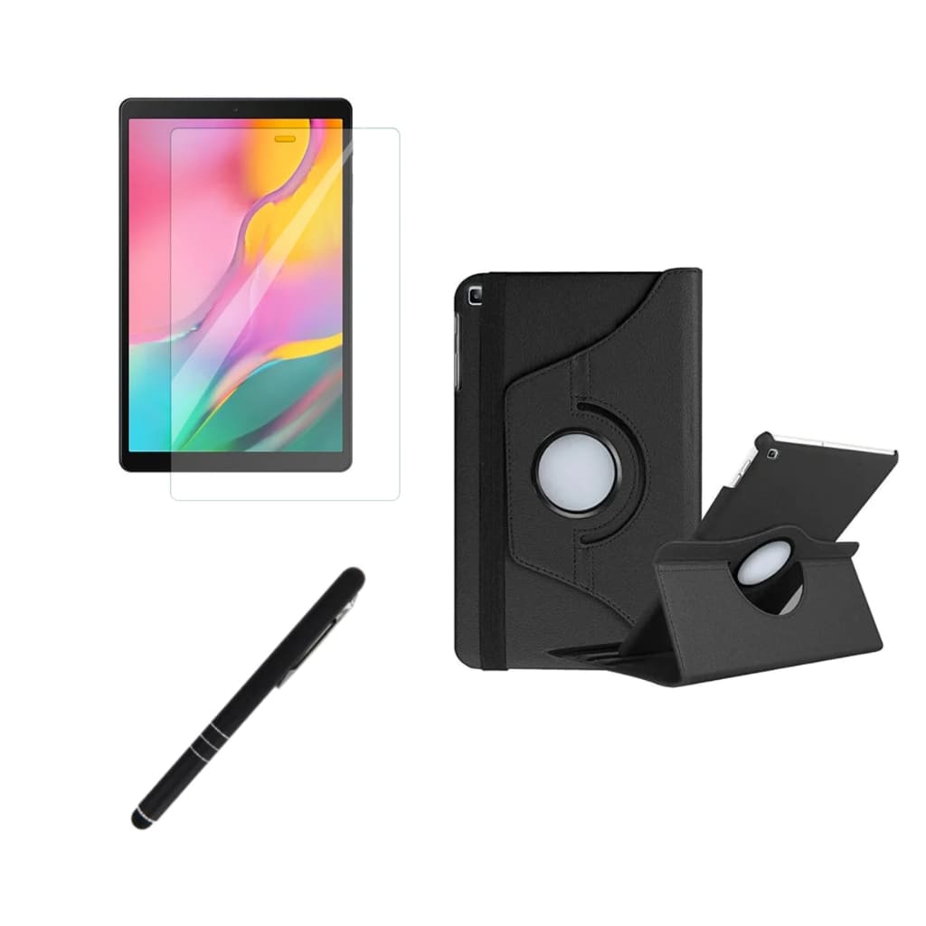 Kit Completo Capa Giratória + Película + Caneta Para Galaxy Tab A Sm-T510/T515 - 10.1"Polegadas