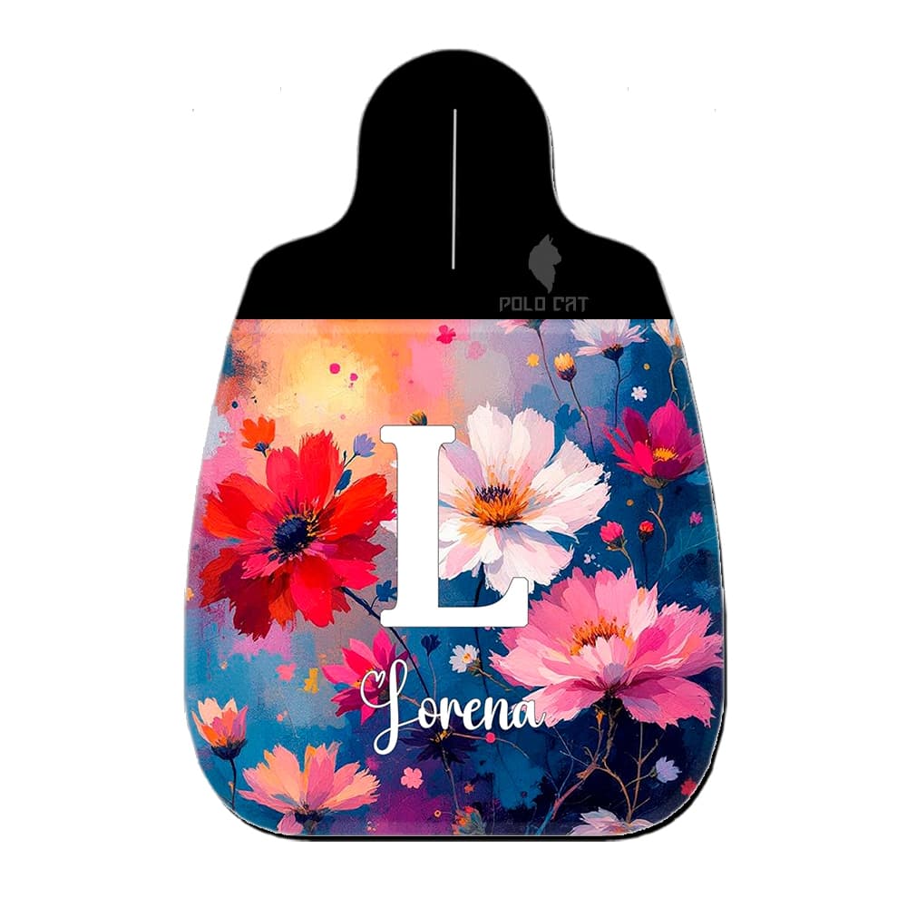 Lixeira para Carro Automóvel Limpeza Neoprene com Nome e Sigla para Presente Temas Coloridos