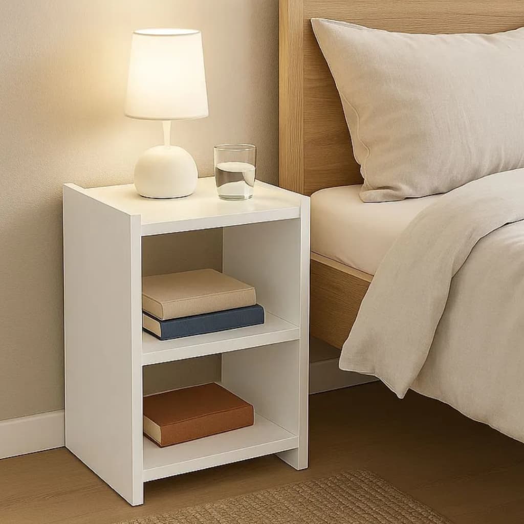 Mesa Cabeceira Quarto Nicho Retrô Criado Mudo Cama MDF