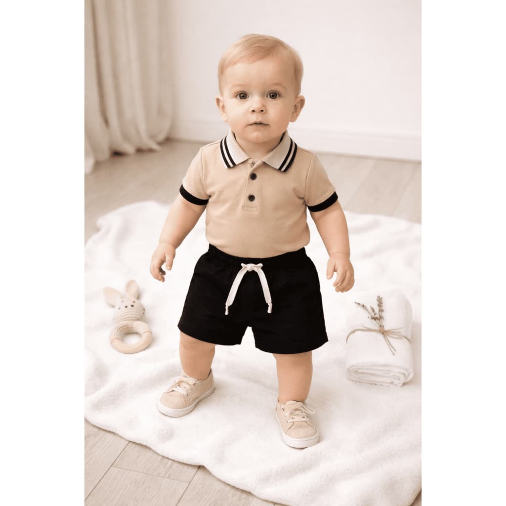 Conjunto polo Figurino Rapaizinho Lavagem Escura Pronta Entrega Envio Imediato Garantia 24h