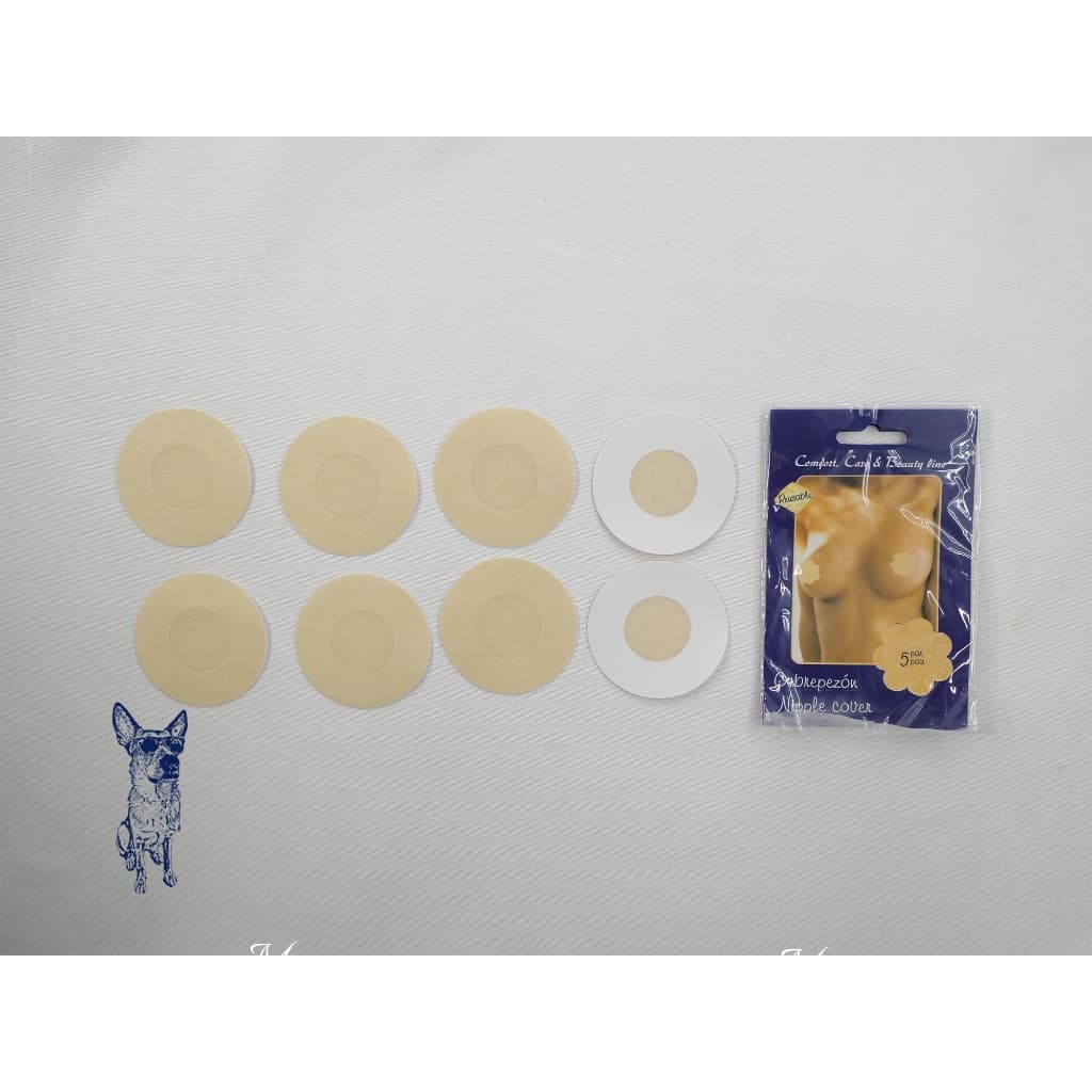 Tapa-Seios Invisível Adesivo Protetor com 7,5cm de Diâmetro para Tampar Mamilos/Aureola/1033A