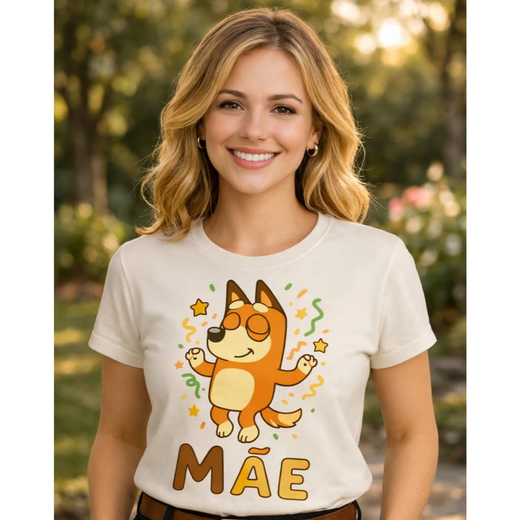 Camiseta infantil família cachorrinho aniversário blusa desenho blue promoção Adulto Unissex