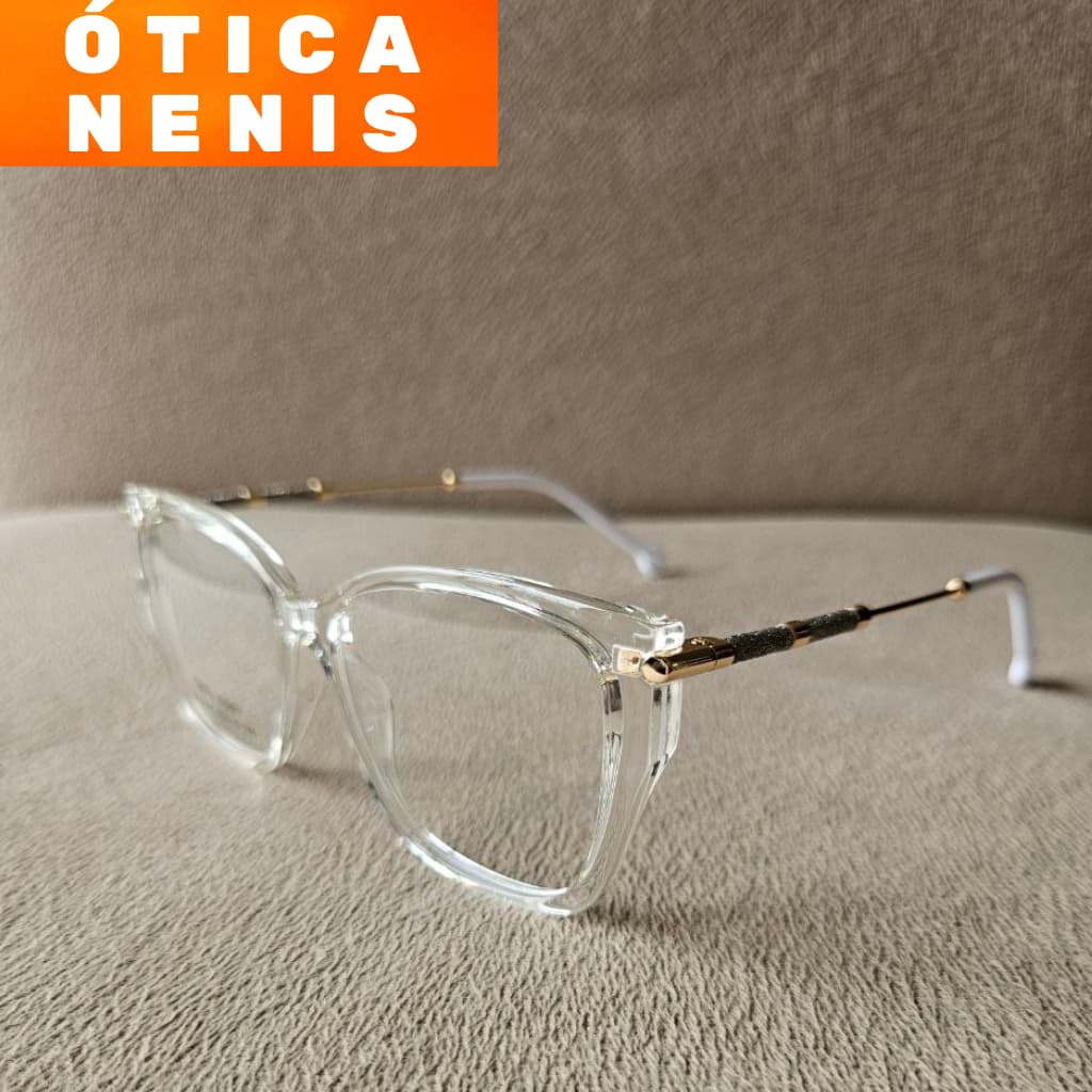 Armação para óculos feminina gatinho de nylon 100% nylon feminino gatinha modelo resistente bs9065