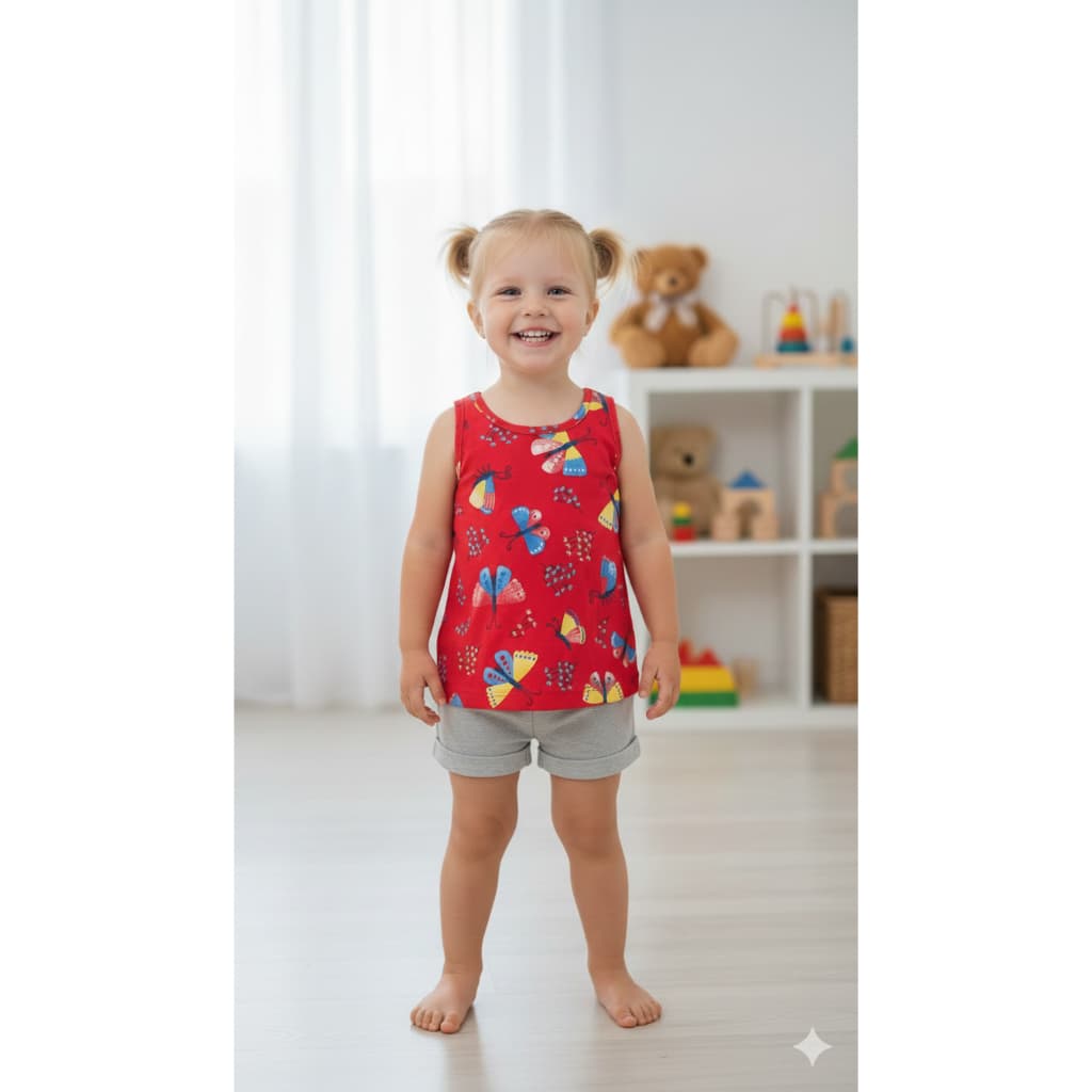 Conjunto Infantil Menina Tamanho 2 Roupa Calor Criança
