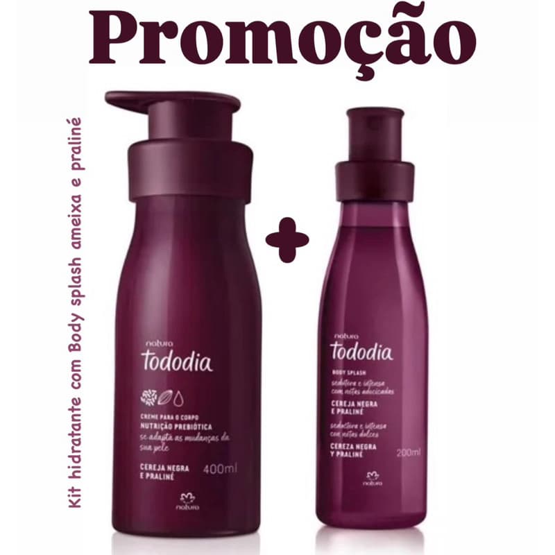 Cereja Negra e Praliné Natura Tododia originais