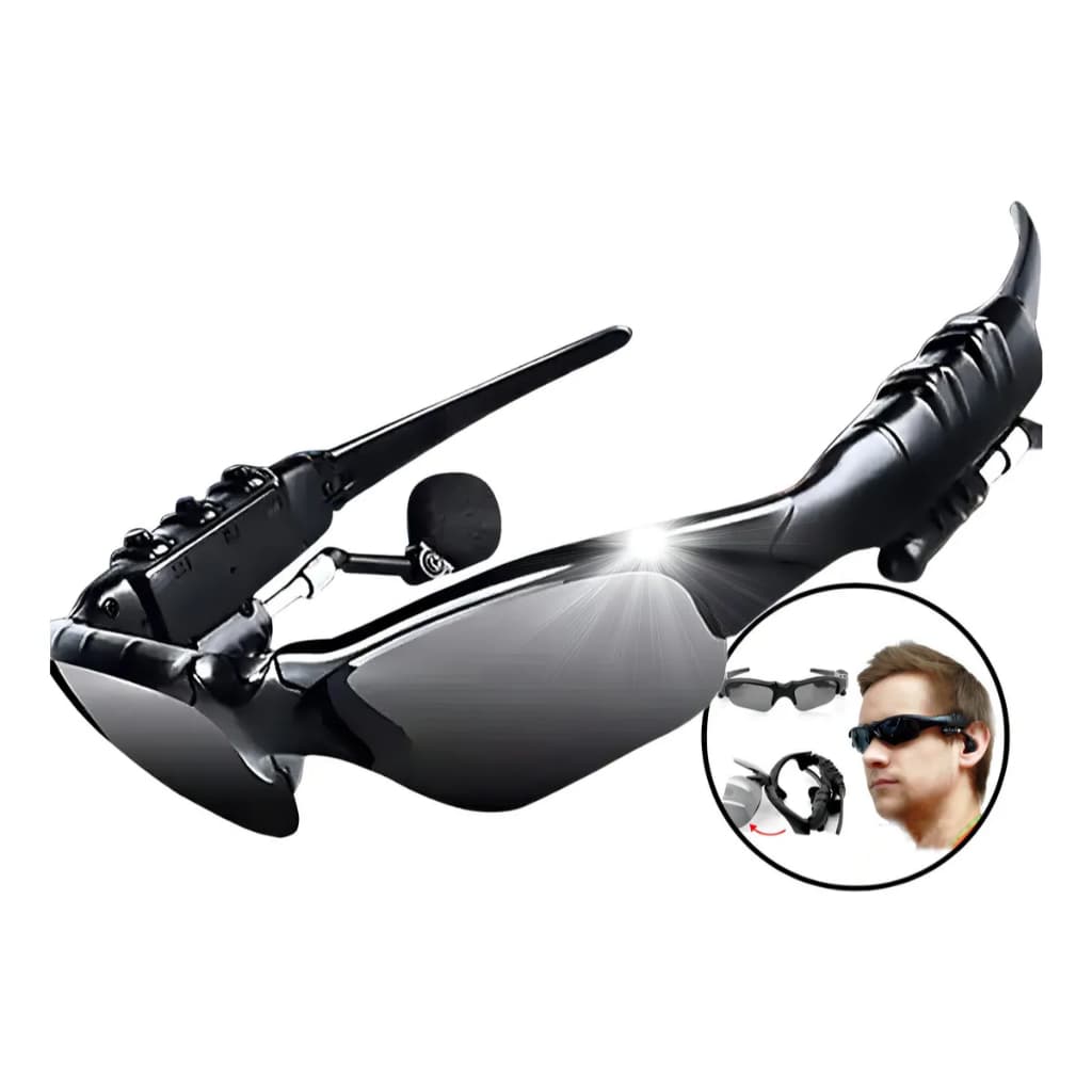 Óculos de Sol Vivibee Dobrável com MP3 Polarizado Proteção UV