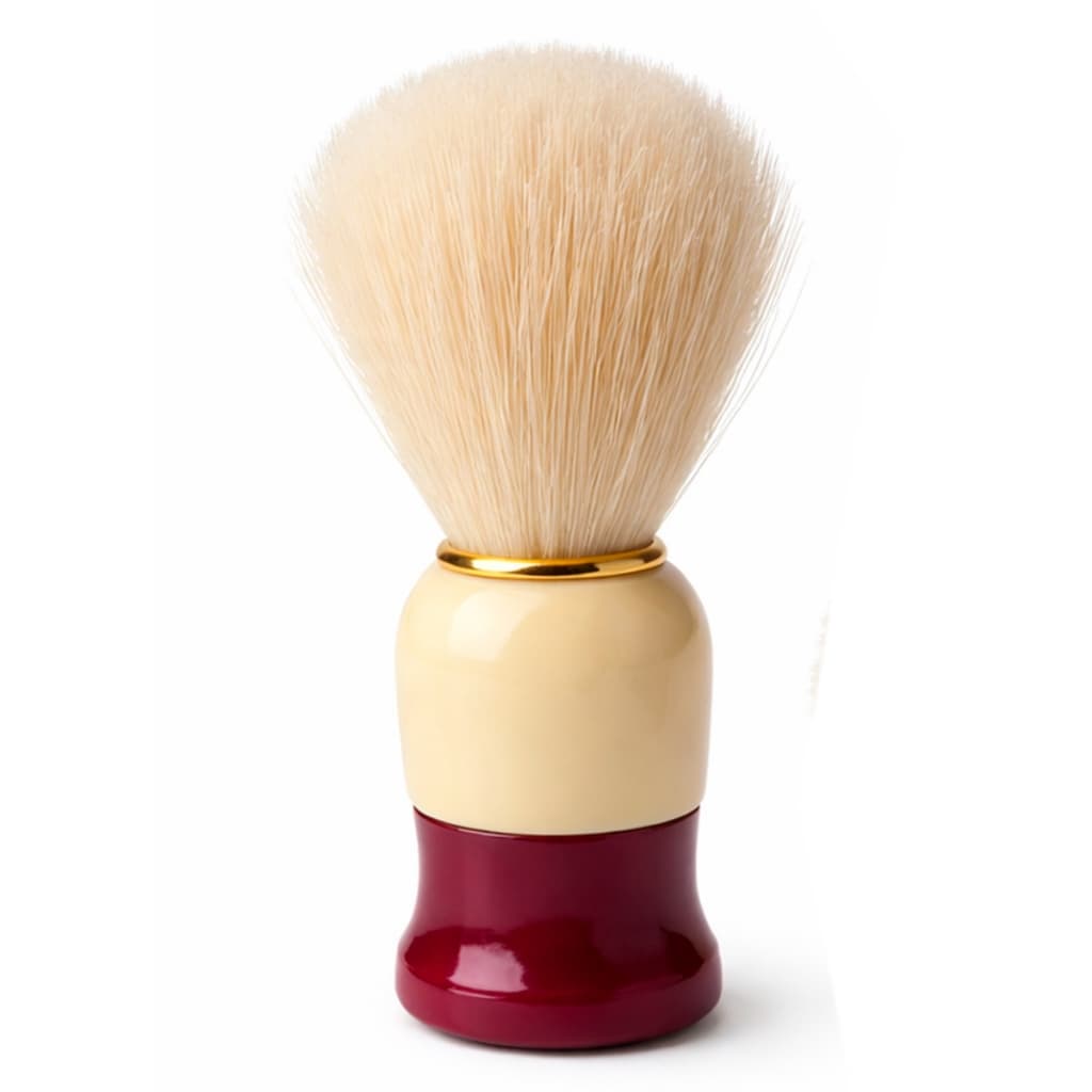 Pincel De Barbear Super Barba Gold Series Extra Macio Cor Vinho