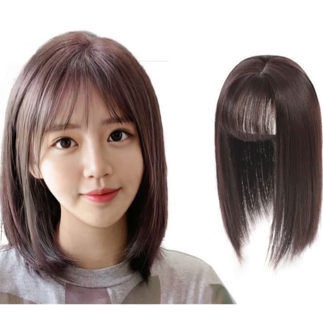 Topo Frontal Com Franja Com Tic Tac Cabelo Sintético 35cm- 1105