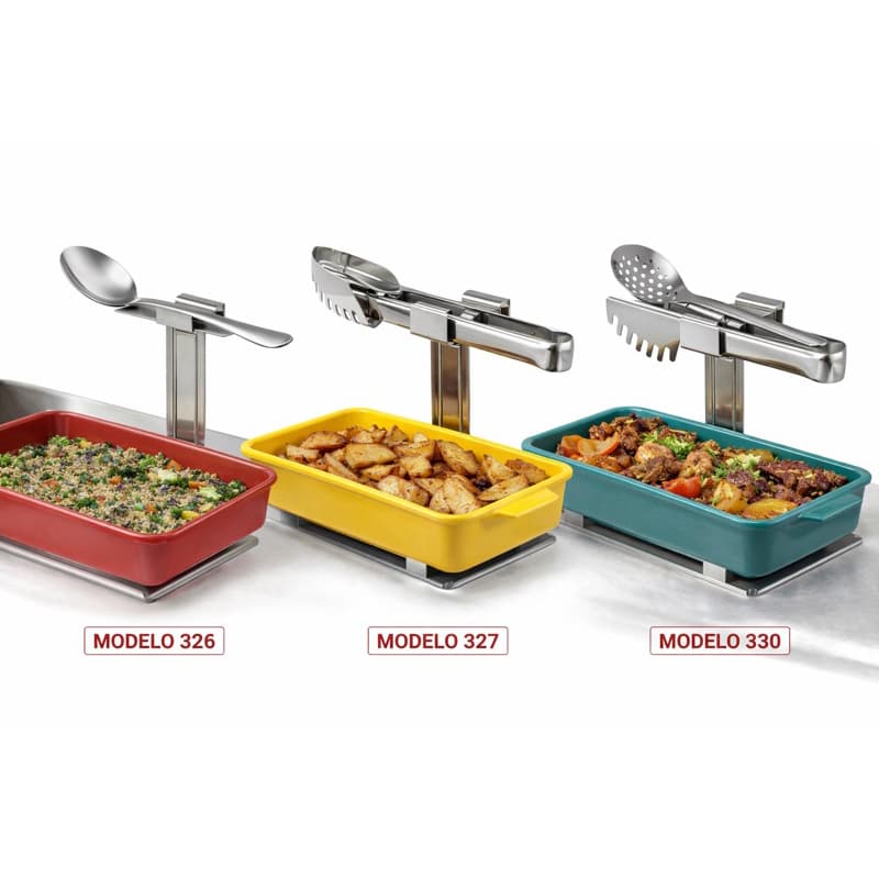 Suporte Inox para Talher ou Pegador Profissional – Restaurante (Modelos 326, 386ou 387)