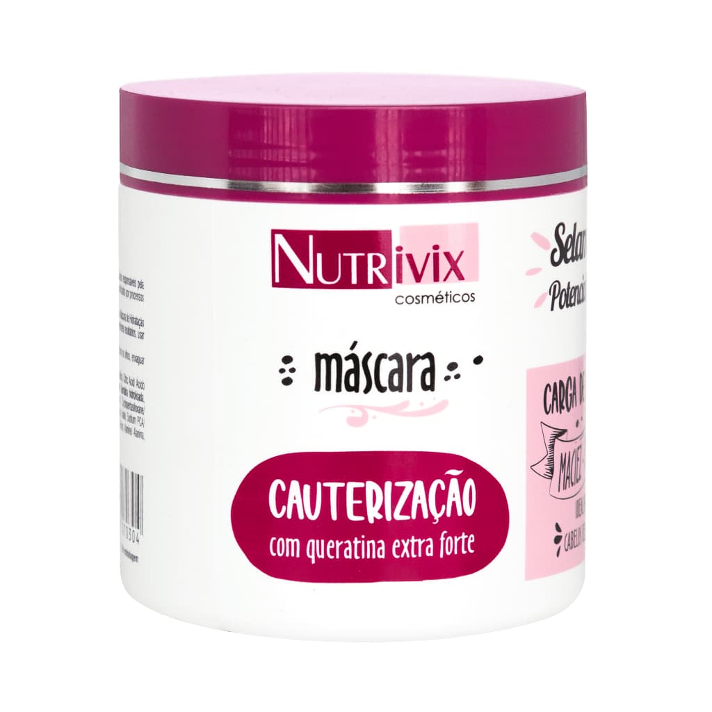Máscara Cauterização De Queratina 500g - Nutrivix Cosméticos
