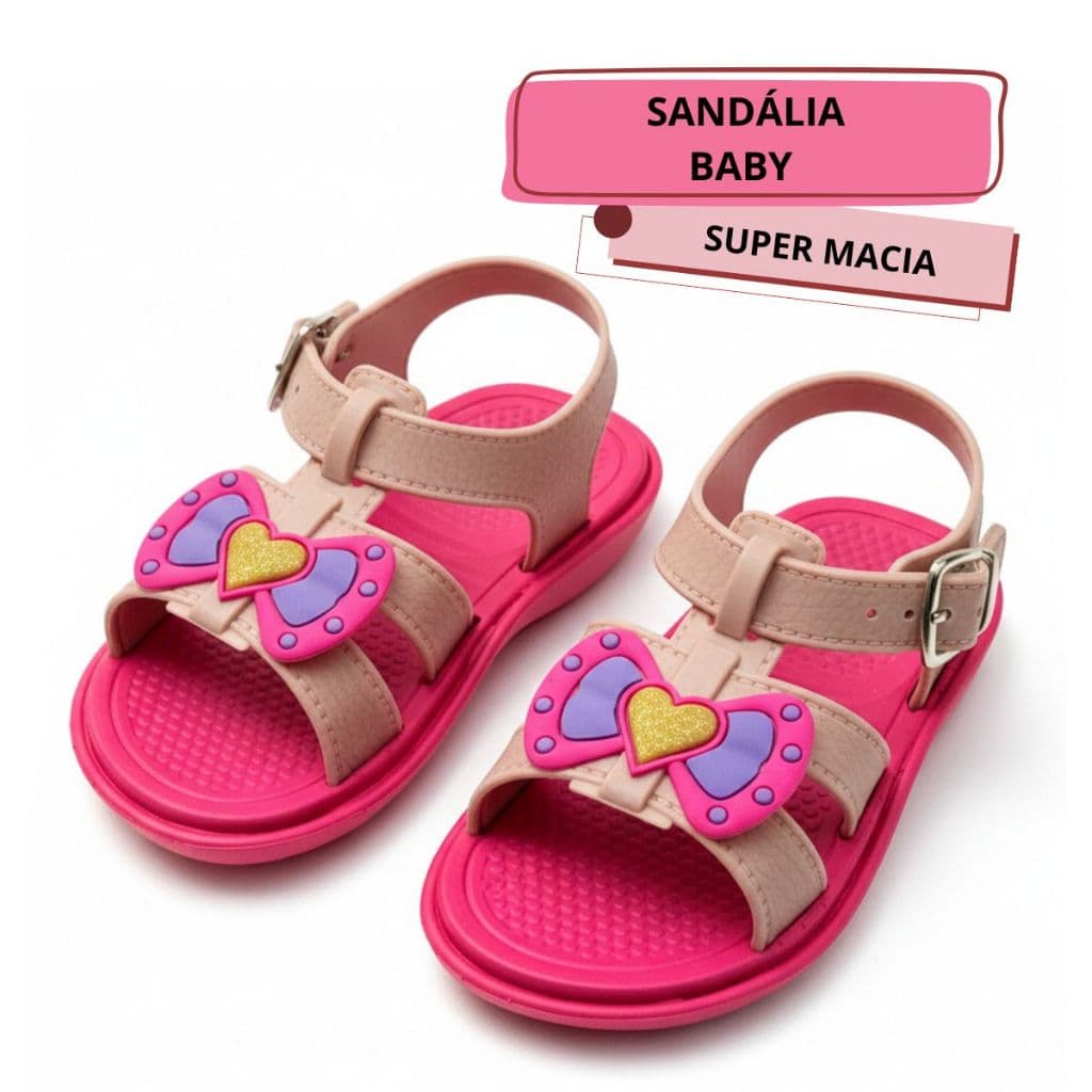 Sandalia Baby Menina Laço Apuana Feminina criança