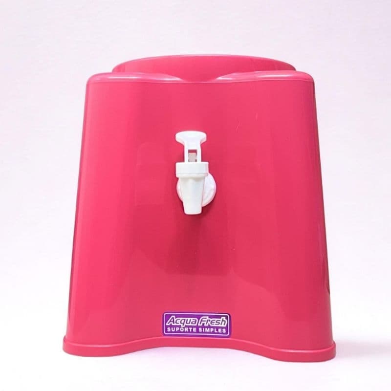 Suporte rosa para garrafão de água