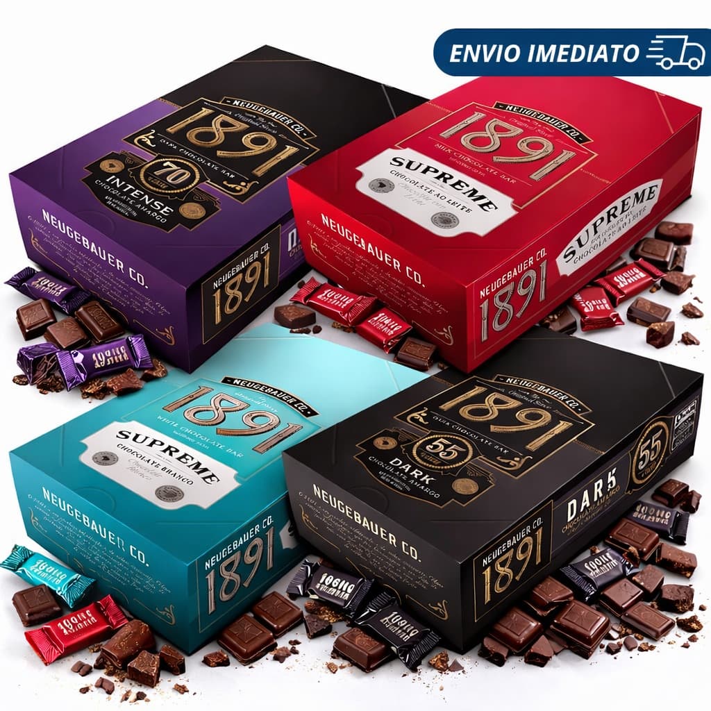 Chocolate Neugebauer Caixa C/ 40 Unidades - Intense 70% Cacau - Supreme - Dark