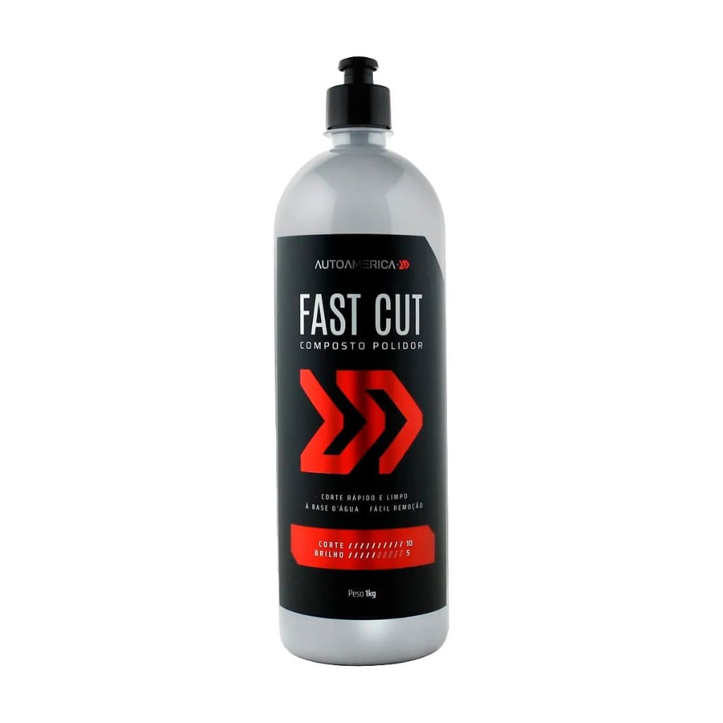 Massa de Polir Fast Cut Autoamerica 1kg Composto Polidor Corte Rápido