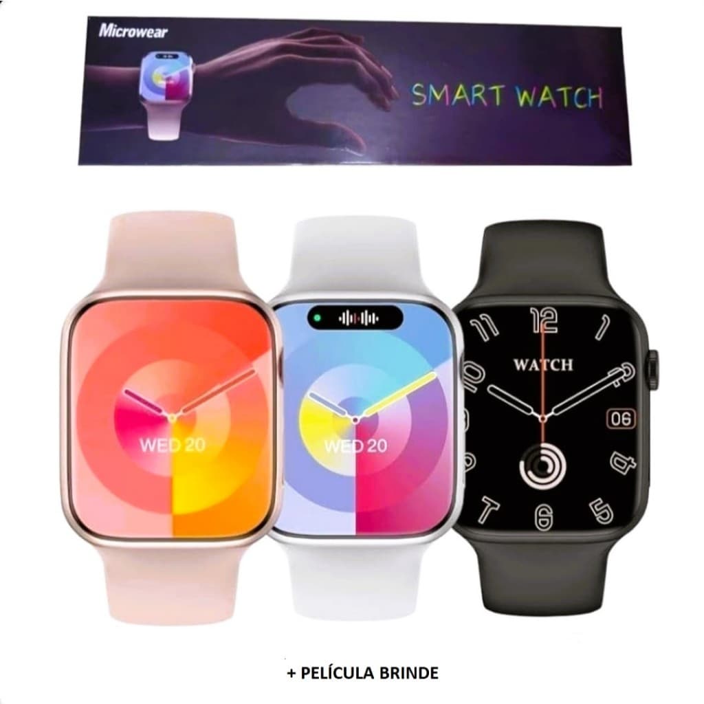 Relogio Smartwatch W29S Serie 9 Ilha Dinâmica ChatGPT 47mm GPS Bussola Armazena Arquivo foto Chamada *Brinde Exclusivo*