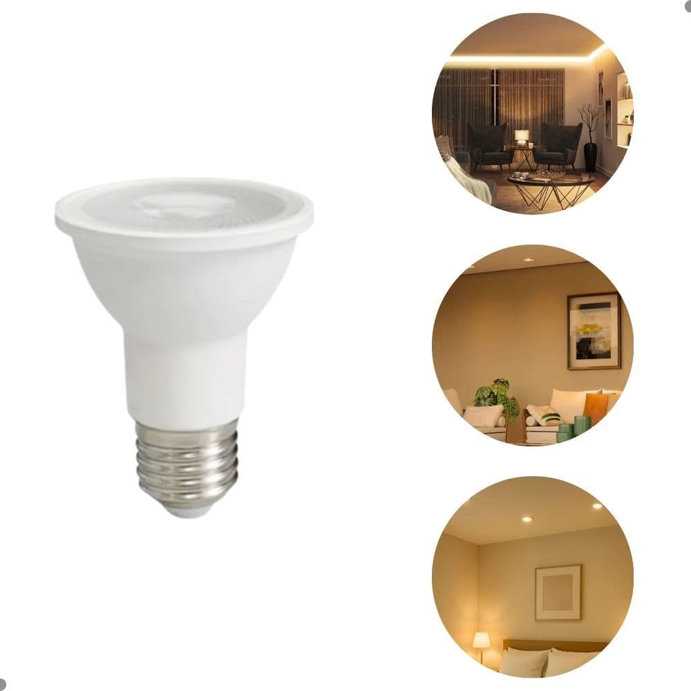 Lâmpada Led Par20 3000k Branco-quente 550lm Luz Muito Forte 127/220v Branco-quente